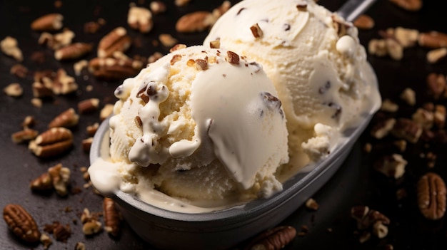 A Photo of Butter Pecan Ice Cream