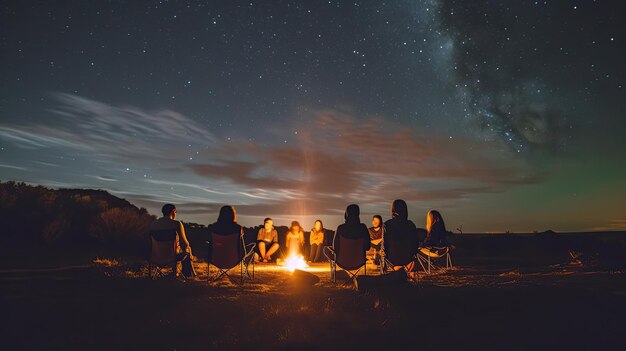 photo of the calm atmosphere of the camp