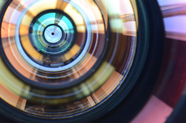 Photo photo camera lens close up
