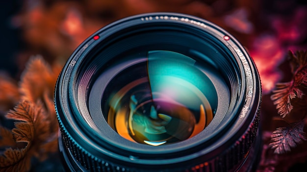 A Photo of a Camera Lens with Creative Filters