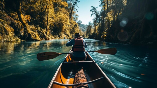 A photo of Canoeing in Adventure Camp