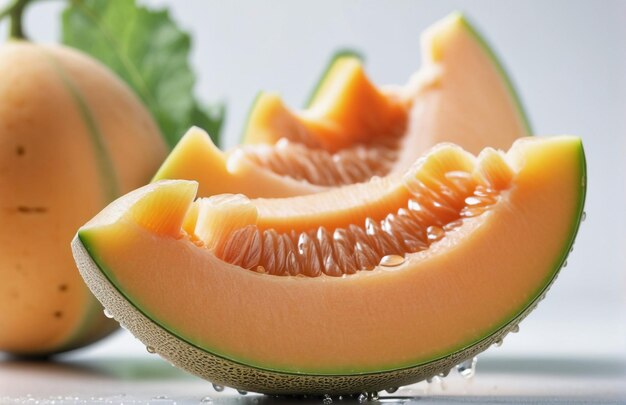 Photo of Cantaloupe isolated on background