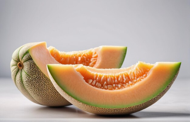 Photo of Cantaloupe isolated on background