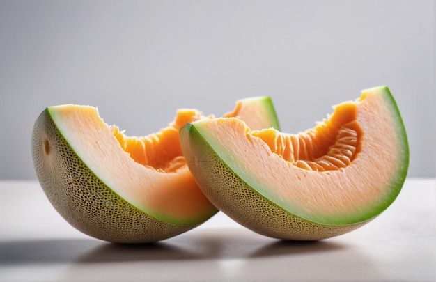 Photo of Cantaloupe isolated on background