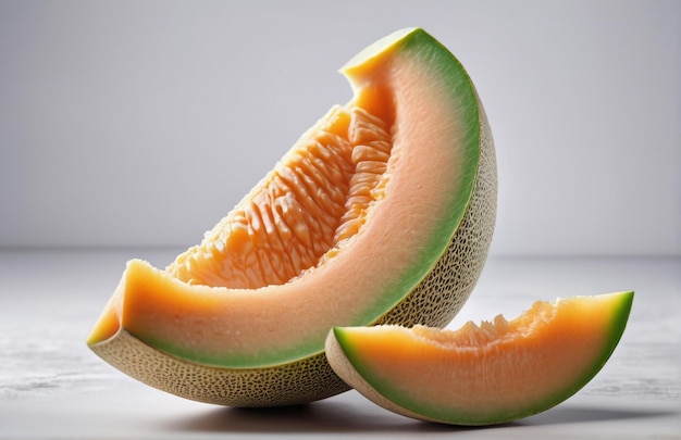 Photo of Cantaloupe isolated on background