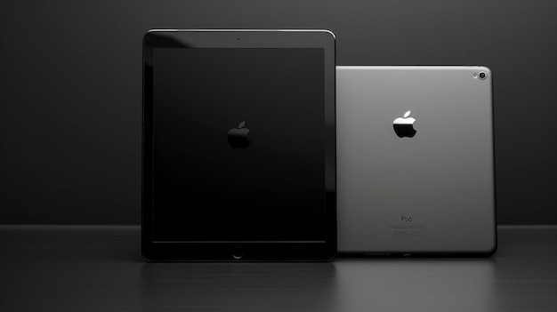 Premium Photo  A Photo capturing the simplicity of an iPad mini with a monochromatic theme