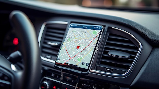 レンタカーの GPS 追跡システムの写真