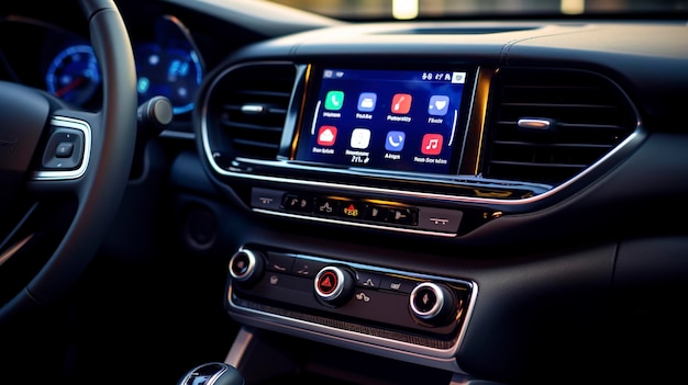 A Photo of a Car Rental Infotainment System