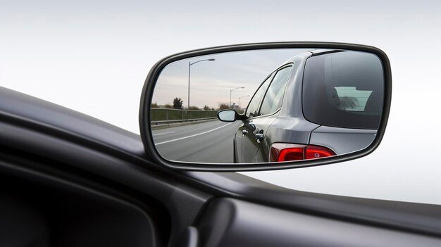 Photo a photo of a car's blind spot detection