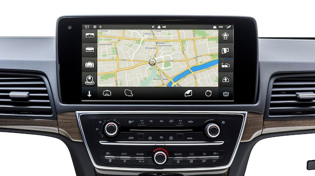 A photo of a Car's Satellite Navigation