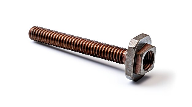 A photo of a carriage bolt full length photo