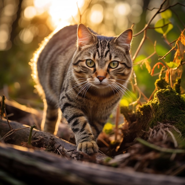 photo of Cat full shot high quality hdr 16k ultra hd wild