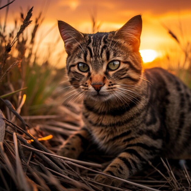 фотография кота, полный снимок, высокое качество hdr 16k ultra hd wild