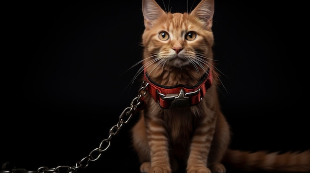 A photo of a cat harness and leash