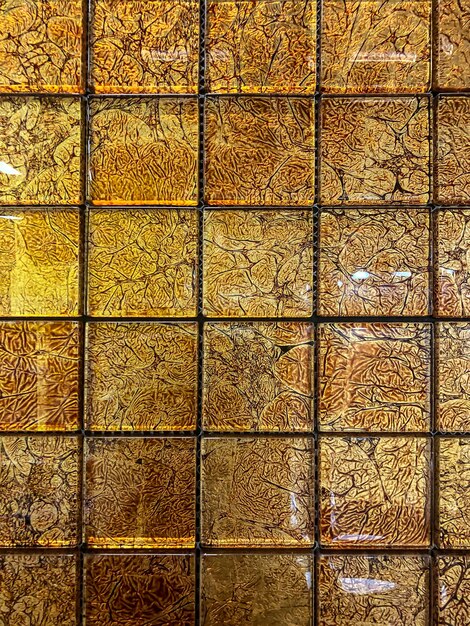 photo of ceramic tiles mosaic closeup