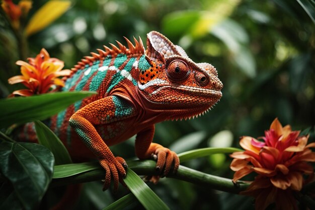 Photo a chameleon