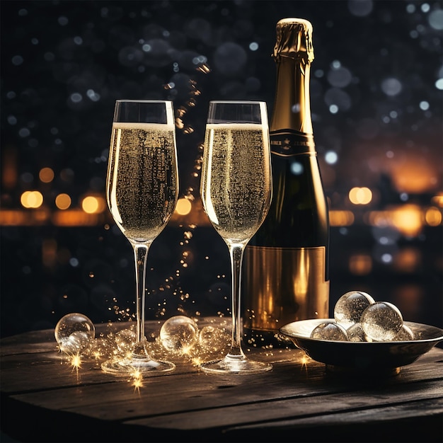 photo champagne background