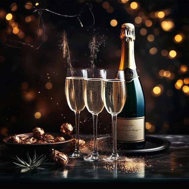 photo champagne background