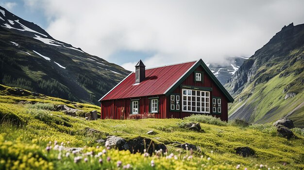 Photo of a Chapel Nestled in the Stunning Landscape