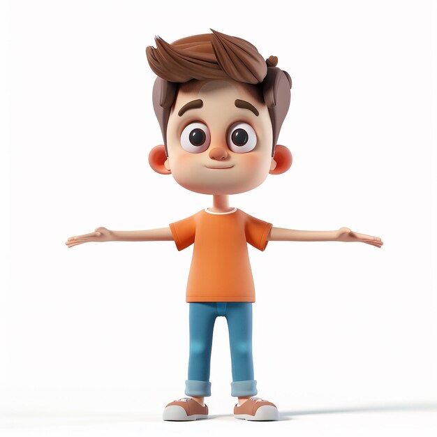 Photo of a Charming 3D Cartoon Characters Animated World