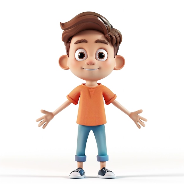 Photo of a Charming 3D Cartoon Characters Animated World