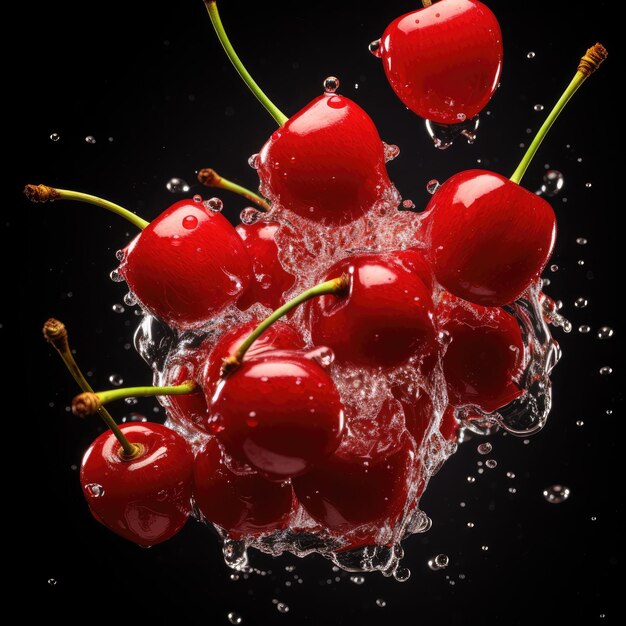 a photo of cherries