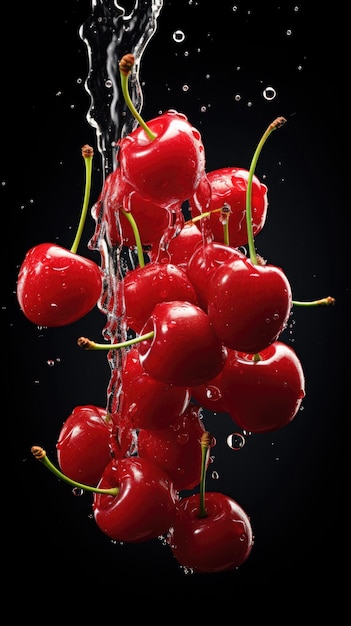 a photo of cherries