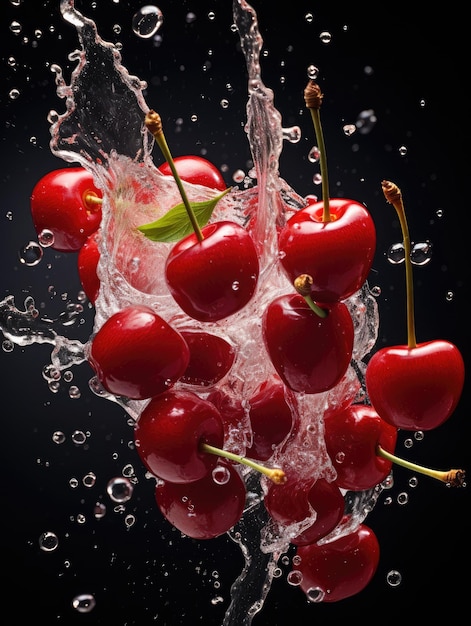 a photo of cherries