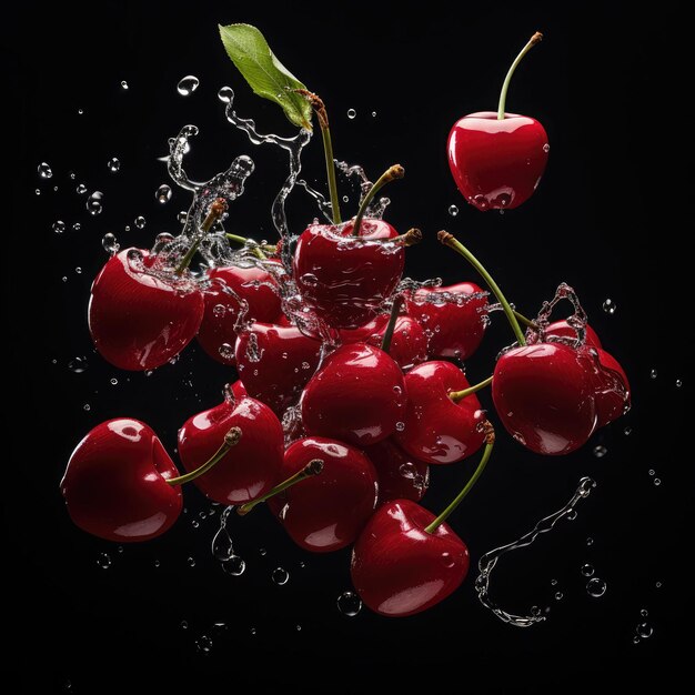 a photo of cherries