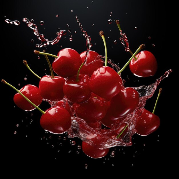 a photo of cherries