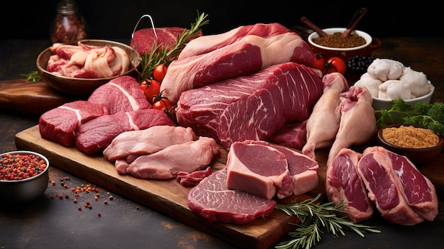 A Photo of Chicken and Beef Assortment