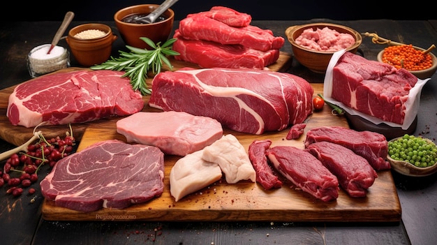 A Photo of Chicken and Beef Assortment