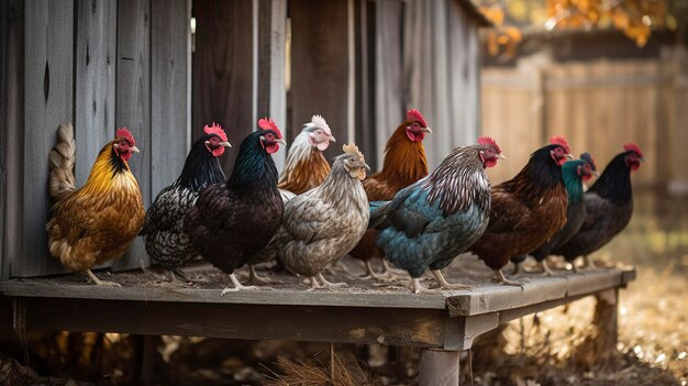 A Photo of a Chicken Coop with Hens and Fresh Eggs