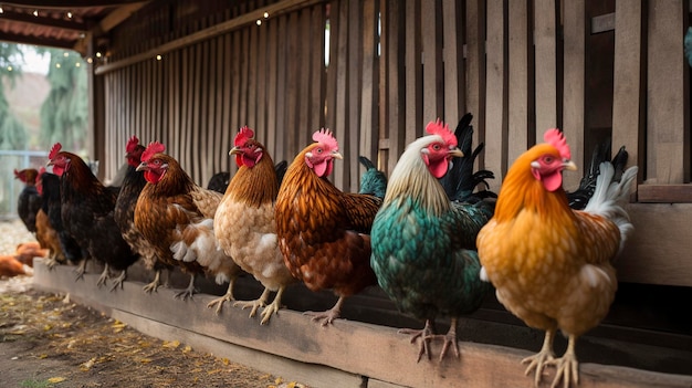 A Photo of a Chicken Coop with Hens and Fresh Eggs