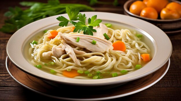 A Photo of Chicken Noodle Soup