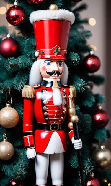 Photo Of Christmas Nutcracker Soldier Standing Tal