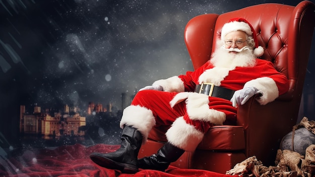 Photo of Christmas Santa Claus background