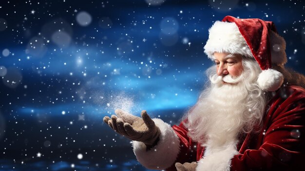 Photo of christmas santa claus background