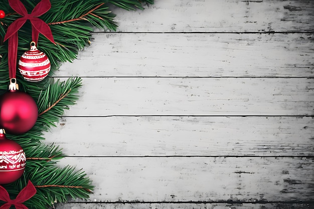 写真 クリスマス・スプリスの枝の背景