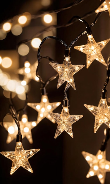 Photo Of Christmas StarShaped String Lights