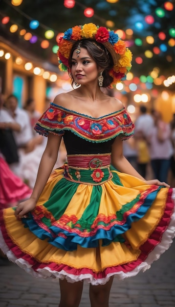 Фото Cinco De Mayo с вращающимися юбками