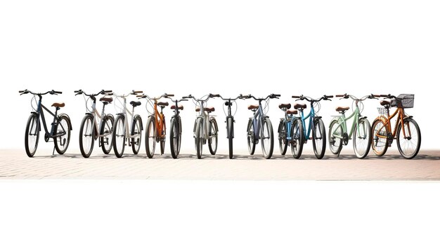 Foto una foto di city bikes