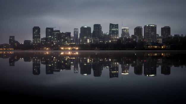 A Photo of Cityscape Reflections