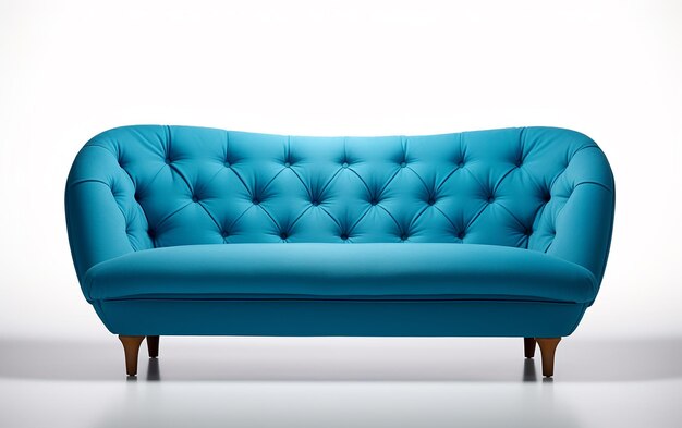 Photo of classic modern sofa isolated on white background