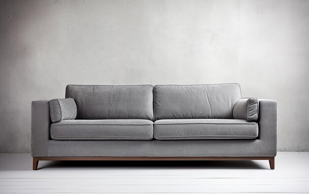 Photo of classic modern sofa isolated on white background