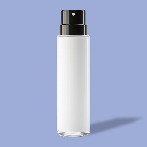 Photo clean hygiene product Blank spray bottle for design mockup