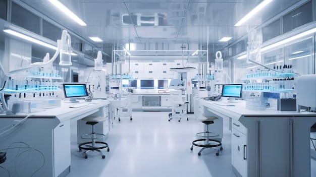 A photo of a clean and organized medical research