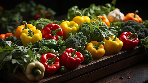 photo close up of box with ripe vegetables