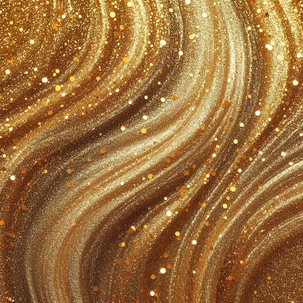 Photo close up of golden glitter textured background