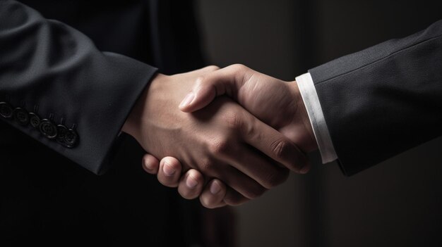 Photo of closeup handshake